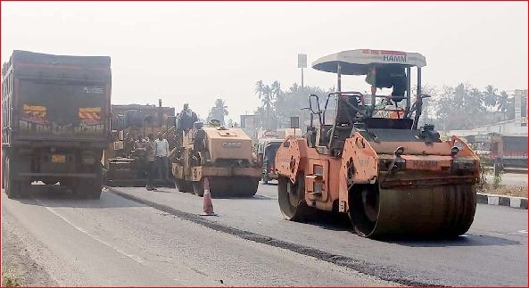 પારડીમાં હાઈવે સર્વિસ રોડની રિપેરીંગ કામગીરીથી વાહન ચાલકોમાં ખુશી