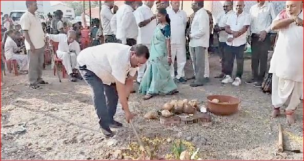 તલવાડા પ્રા. શાળામાં નવા મકાનનું ખાતમૂર્હત કરાયું