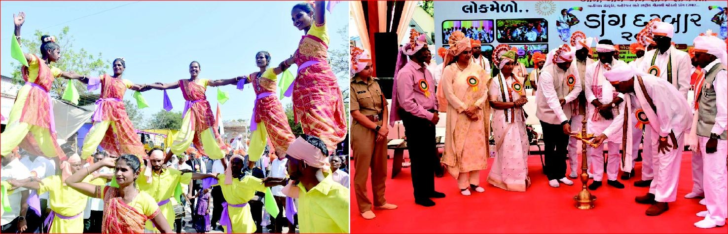 આહવામાં ડાંગ દરબારનો દબદબાભેર  પ્રારંભ