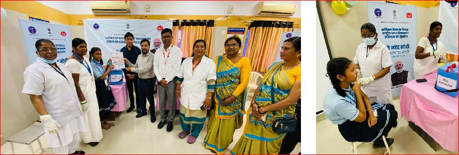 કચીગામ પીઍચસીથી ઍચપીવી ની રસીકરણ અભિયાન શરુ કરાયું