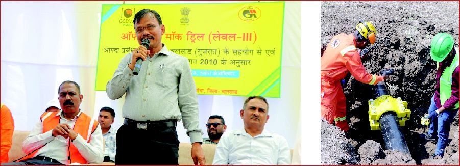 નાની તંબાડીમાં ગેસ ગળતર અંગે અોફસાઈટ મોકડ્રીલ યોજાઈ