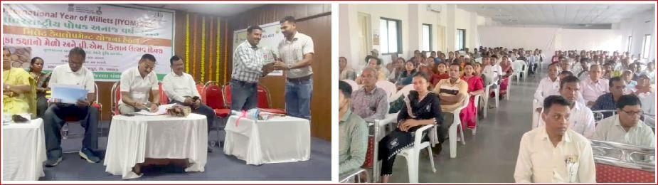 ધરમપુરમાં તાલુકા કક્ષાનો મિલેટ મેળો અને પી.ઍમ. કિસાન ઉત્સવ યોજાયો