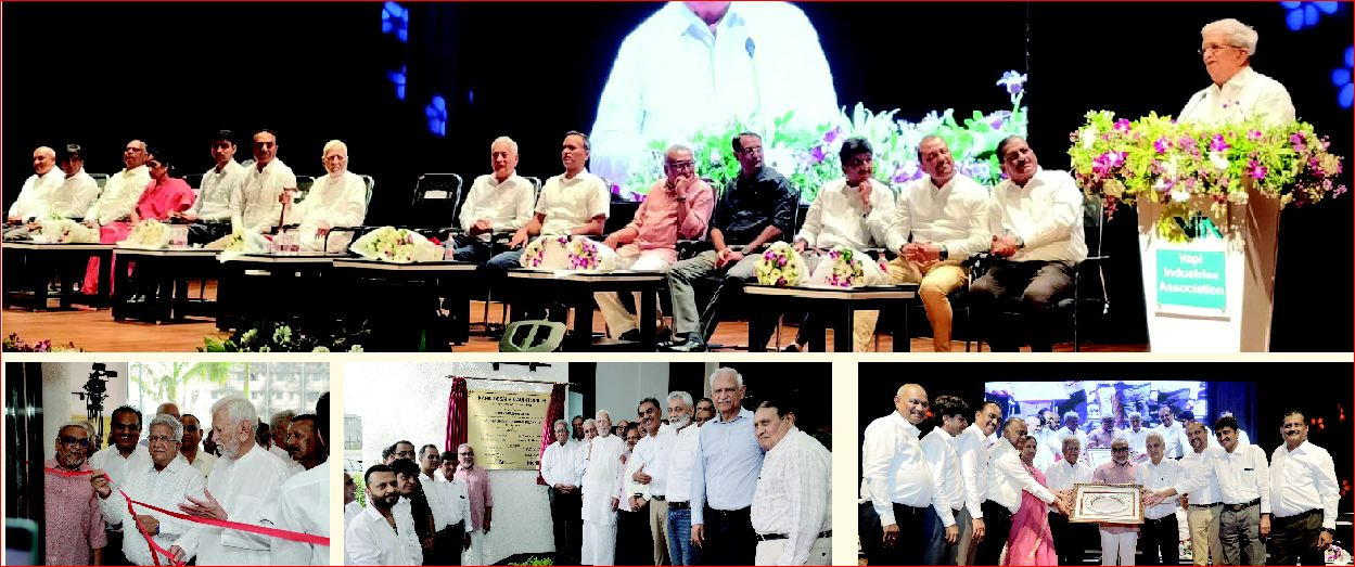 વાપીમાં મેરિલના સહયોગથી રૂ. ૨૨ કરોડના ખર્ચે નવનિર્મિત વીઆઈઍના ‘કનુ દેસાઈ અોડીટોરિયમ’નું ઉદ્દઘાટન