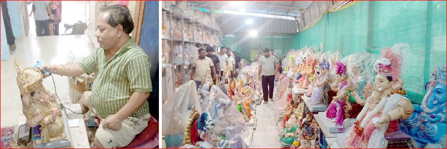 પારડીમાં ભકતોની માંગ મુજબ શ્રીજીને મૂર્તિઅો તૈયાર
