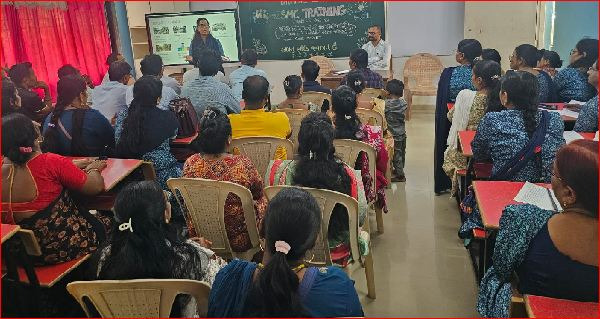 મરવડ અને કચીગામની શાળામાં ઍસઍમસી સભ્યોને તાલીમ અપાઈ