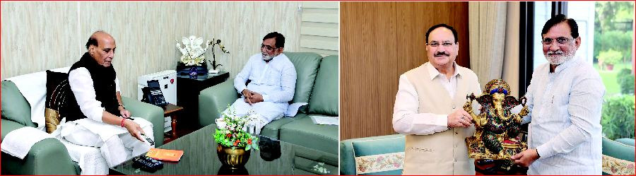 થ્રીડીના પ્રશાસક પ્રફુલ પટેલ દિલ્હીમાં કેન્દ્રીય મંત્રીઓને મળ્યા