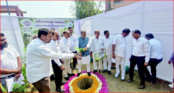 સરીગામ CETP પ્લાન્ટની વન-પર્યાવરણ મંત્રીઍ મુલાકાત લીધી