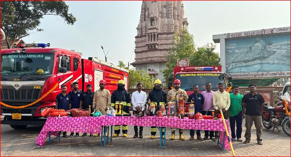 બીલીમોરા સોમનાથ મંદિર પરિસરમાં અગિન્શમન સાધનોનું પૂંજન કરાયું
